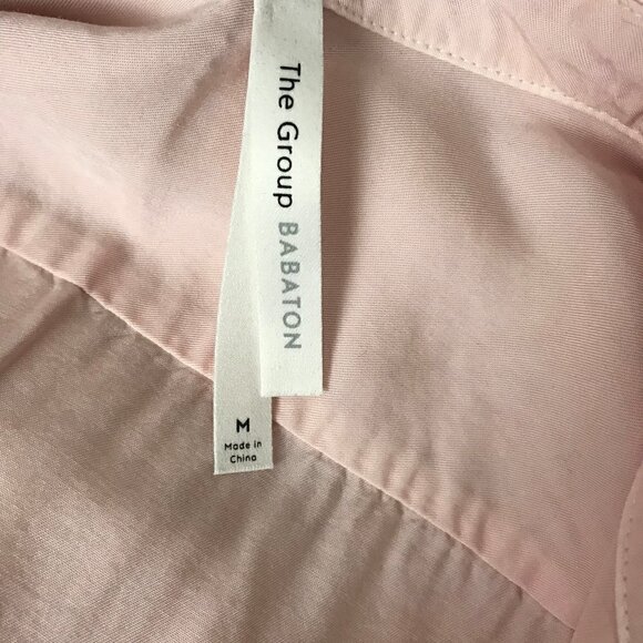 The Group Babaton Light Pink Button Down  Blouse Size M - Picture 7 of 9